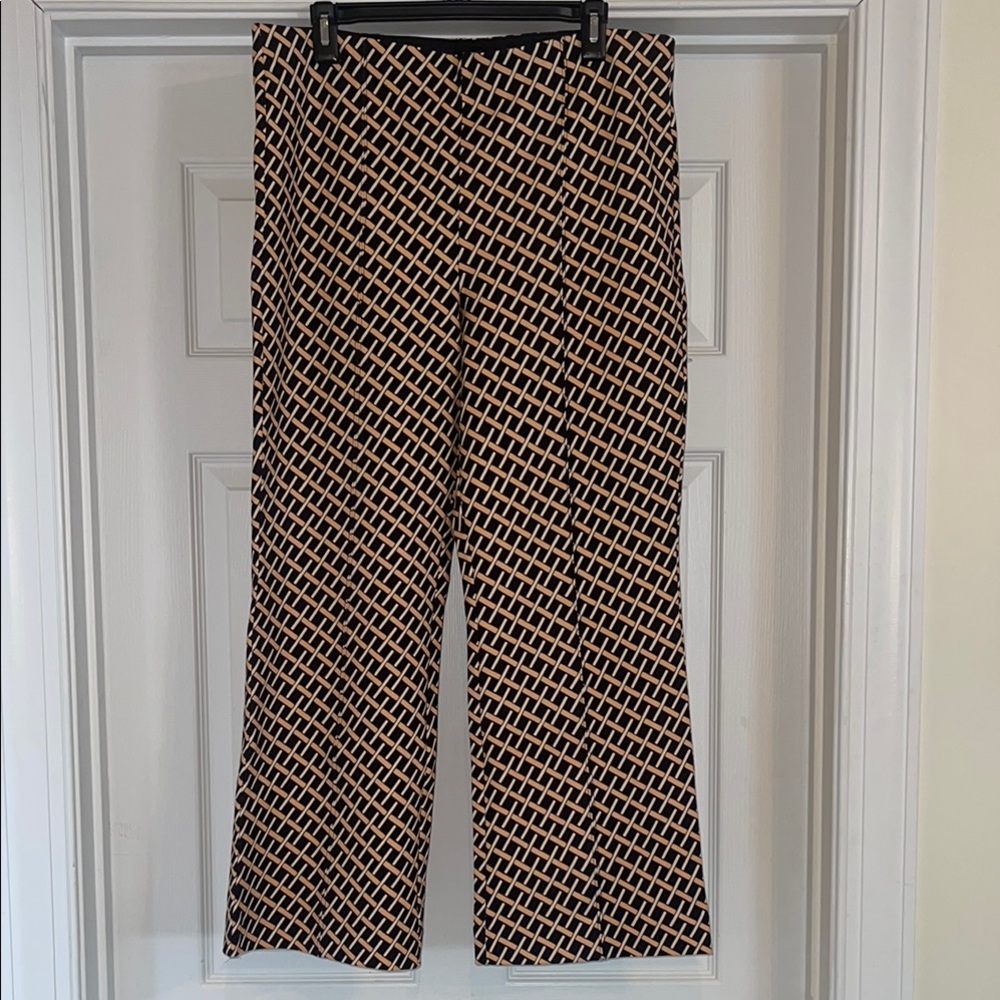 Anthropology Maeve flare pants with stretch.